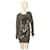 Stella Mc Cartney Vestido estilo suéter de cachemira gris de Stella McCartney con parte superior de leopardo a la venta por $1,145  ref.1122148