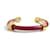 Hermès - Roja Cuero  ref.1122223
