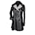 Chanel 12Trench-coat en cuir noir K$  ref.1122276