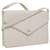 VALENTINO V Stitch Shoulder Bag Leather White Auth yk9280  ref.1122479
