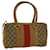 GUCCI GG Canvas Sherry Line Hand Bag Beige Brown Red 000 0851 002122 auth 58695 Cloth  ref.1122482