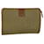 Céline CELINE Macadam Canvas Clutch Bag PVC Leather Beige Auth 56639  ref.1122550