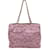 Chanel Chanel vintage bolsa de ombro em lona rosa com corrente  ref.1122696