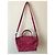 Borsa Longchamp in pelle rosa fucsia collezione Pliage Argento Fuschia - vista 2