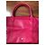 Borsa Longchamp in pelle rosa fucsia collezione Pliage Argento Fuschia - vista 20