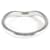 Tiffany & Co Curved band Silvery Platinum  ref.1122951