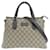 Gucci Einkaufstasche aus GG-Canvas mit Reißverschluss oben 429019 Braun Leinwand  ref.1123225