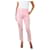 Autre Marque Pantalón de seda rosa con detalle de cremallera - talla US 4  ref.1123377