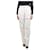 Céline Pantaloni sartoriali plissettati color crema - taglia UK 8 Crudo Viscosa  ref.1123413