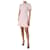 Christian Dior Vestido de crepé de lana de manga corta rosa claro - talla UK 10  ref.1123429