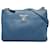 Sac à bandoulière zippé doublé Vitello Phenix bleu Prada Cuir Veau façon poulain  ref.1123501