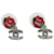 Chanel Silver CC Dangle Lady Bug Motif Earrings Metal  ref.1123543