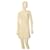 M Missoni malha branca 3/4 mangas mini acima do joelho tamanho do vestido Fit & Flare 38 Branco Algodão  ref.1124087