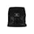 Chanel Vintage Rucksack aus gestepptem Lammleder mit Kordelzug Schwarz  ref.1124327