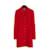 Chanel Ah1992 Vestido Casaco FR34/36 Vermelho Lã  ref.1124390