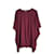 Rick Owens DRKSHDW Minerva übergroßes T-Shirt Bordeaux Baumwolle  ref.1124469