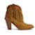 Saint Laurent Botas altas de camurça camel EU39.5 Lucas Franjas Caramelo  ref.1124480