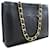CHANEL Jumbo Large Big Chain Shoulder Bag Black Lambskin Leather  ref.1124518