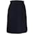 Falda de lana azul Chanel Burdeos  ref.1124598