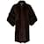 Christian Dior abrigo de piel burdeos  ref.1124615