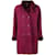 Yves Saint Laurent Purple Suede Coat  ref.1124622