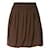 Chloé Brown Silk Skirt  ref.1124638