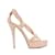 Burberry Light Pink Snakeskin High Sandals  ref.1124643