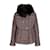 Moncler Down Jacket With Fur Brown  ref.1124655