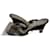 Mules con zeppa Chanel Nero Pelle Pelle verniciata  ref.1124697