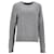 Suéter feminino Tommy Hilfiger de lã lavável com gola redonda em algodão cinza  ref.1124750