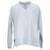 Tommy Hilfiger Damen-Pullover mit V-Ausschnitt aus reiner Bio-Baumwolle Blau Hellblau  ref.1124844