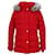 Tommy Hilfiger Daunengefütterte Damenjacke mit normaler Passform Rot Polyester  ref.1124856