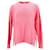 Suéter feminino Tommy Hilfiger de algodão orgânico com ajuste relaxado em algodão rosa  ref.1124860