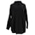Tommy Hilfiger Womens Stripe Sleeve High Neck Jumper Black Cotton  ref.1124872