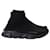 Balenciaga Speed Knit Sneakers aus schwarzem recyceltem Polyester  ref.1124879