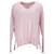 Tommy Hilfiger Womens Pure Organic Cotton V Neck Jumper Pink  ref.1124915
