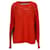 Maglione girocollo da donna in maglia Tommy Hilfiger in cotone arancione  ref.1124970