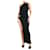 Balmain Black knit maxi dress - size UK 14 Viscose  ref.1125106