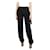 Carven Pantalon plissé noir - taille UK 6 Polyester  ref.1125113