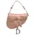 Bolso Saddle de satén con adornos de cristal rosa Dior Paño  ref.1125152