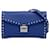 MCM Blue Studded Leather Patricia Wallet on Chain Pony-style calfskin  ref.1125162