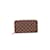 Louis Vuitton Damier Ebene Zippy Wallet Brown Cloth  ref.1125617