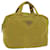 PRADA Hand Bag Nylon Yellow Auth yk9284  ref.1126229