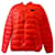 Karl Lagerfeld Rote Pufferjacke, teilweise mit Daunen gefüllt, neonrot Nylon  ref.1126331