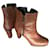 Bottines Boots en cuir Stuart Weitzman luxe 37 1/2 avec talons Marron  ref.1126418