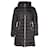 Moncler Long Down Coat in Black Nylon  ref.1126485