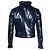 Timeless Giacca corta Chanel in nylon blu navy - vista 2