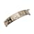 Chanel Gold Metal Leather Logo Lettering Cuff Bracelet Size M Golden  ref.1126502