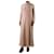 Valentino Rosa Seidenkleid mit Stehkragen – Größe UK 14 Pink  ref.1126553