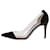 Gianvito Rossi Zapatos de salón negros de terciopelo plexi con punta en punta - talla UE 37.5  ref.1126556